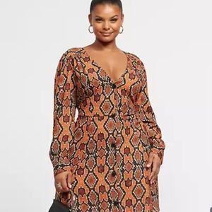 Fashion to Figure brown snake print dresses